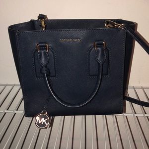 Navy blue Michael Kors purse